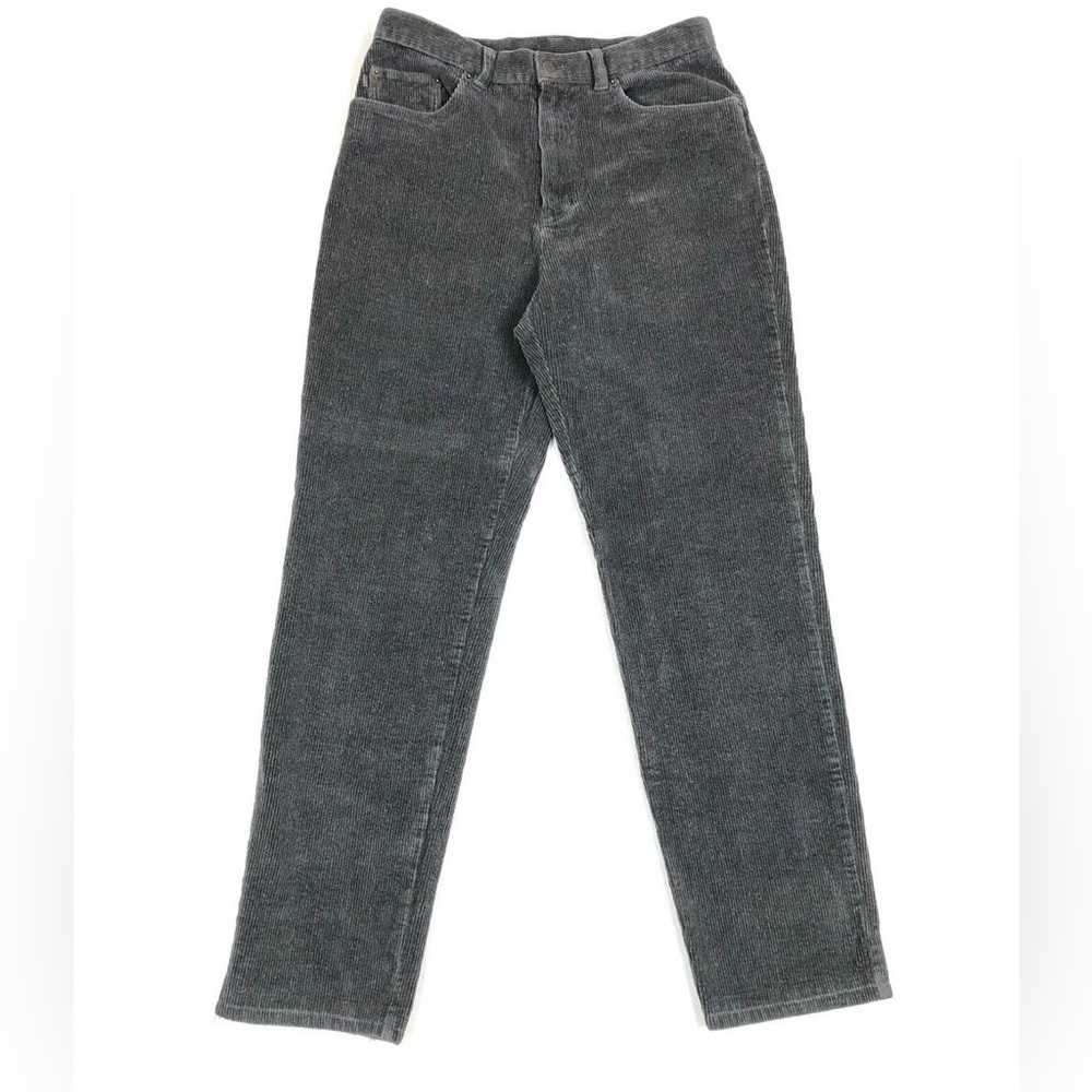 Vintage Grey Velvet Corduroy Pants
